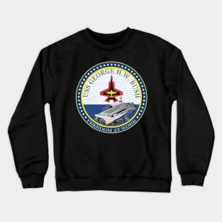 USS George H.W. Bush (CVN-77) wo Txt Crewneck Sweatshirt